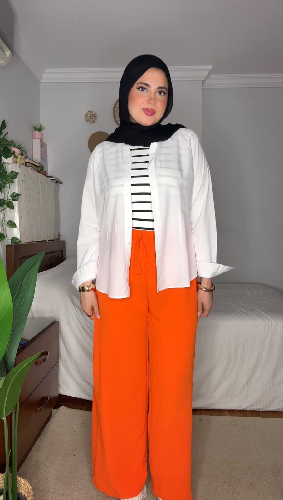 بنطلون وايد ليج